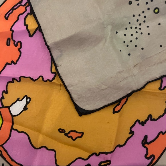 Vintage Peter Max Silk Print Scarf - Picture 6 of 8